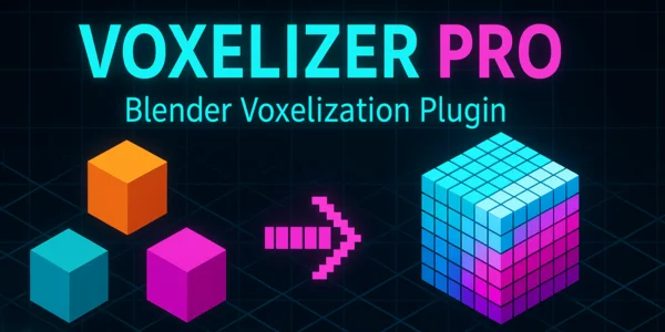 Voxelizer Pro - 高级模型体素化工具（适用于 Blender） 产品封面