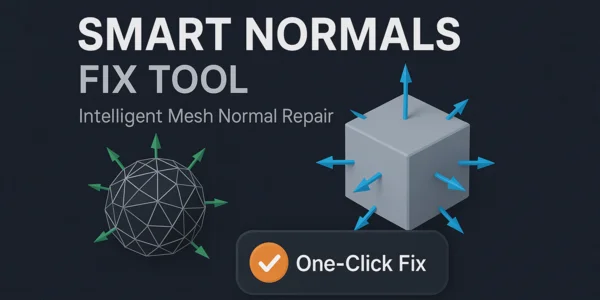 智能法线修复工具 - 智能网格法线修复 产品展示