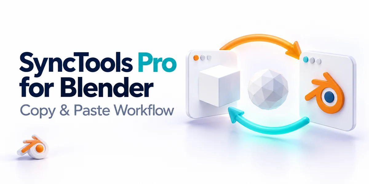 SyncTools Pro for Blender：跨软件模型复制粘贴 商品封面