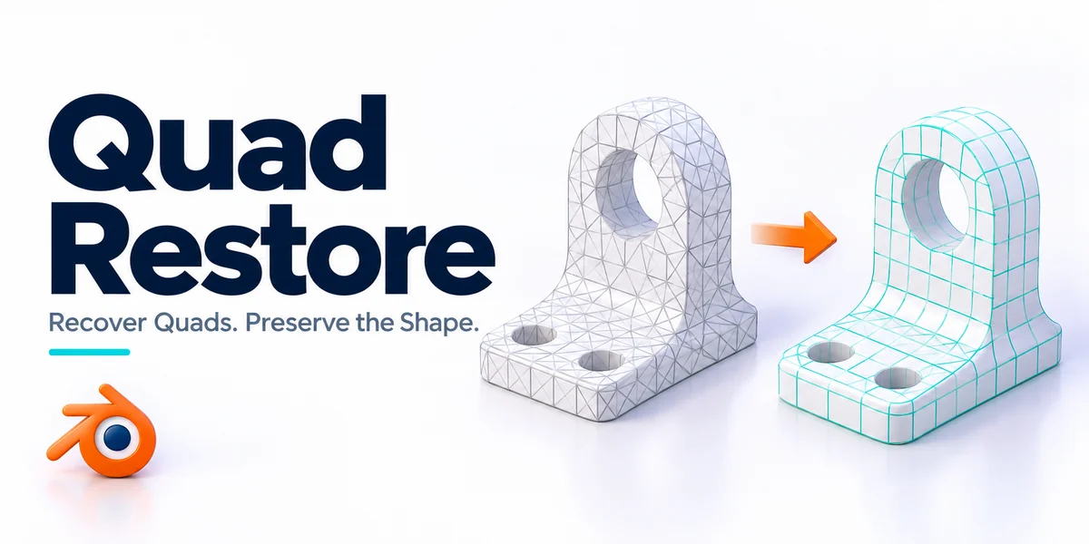 Quad Restore：三角面还原四边面 商品封面